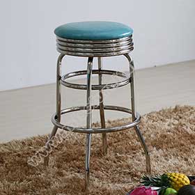 1950s american retro bar chair M-8828-Turquoise round steel frame with footer 1960s kitchen retro bar stools,gross turquoise round steel frame kitchen retro 1960s bar stools