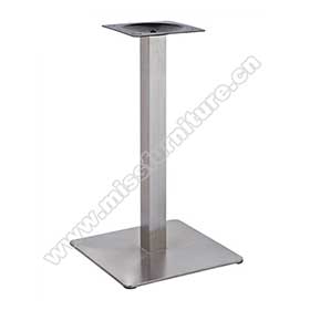 High quality square base 201 stainless steel with square pillar american diner table legs M8991, 1950's diner square stainless steel base table legs-American 1950s retro diner table legs M-8991