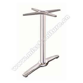 High quality chrome steel T shape american cafeteria retro table legs M8996, gloss chrome T shaped 1950's retro cafeteria table legs-American 1950s retro diner table legs M-8996