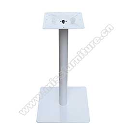 Customize white painting iron square base american 50s diner table legs M8999, 45*45cm iron with white painting restaurant square table legs-American 1950s retro diner table legs M-8999