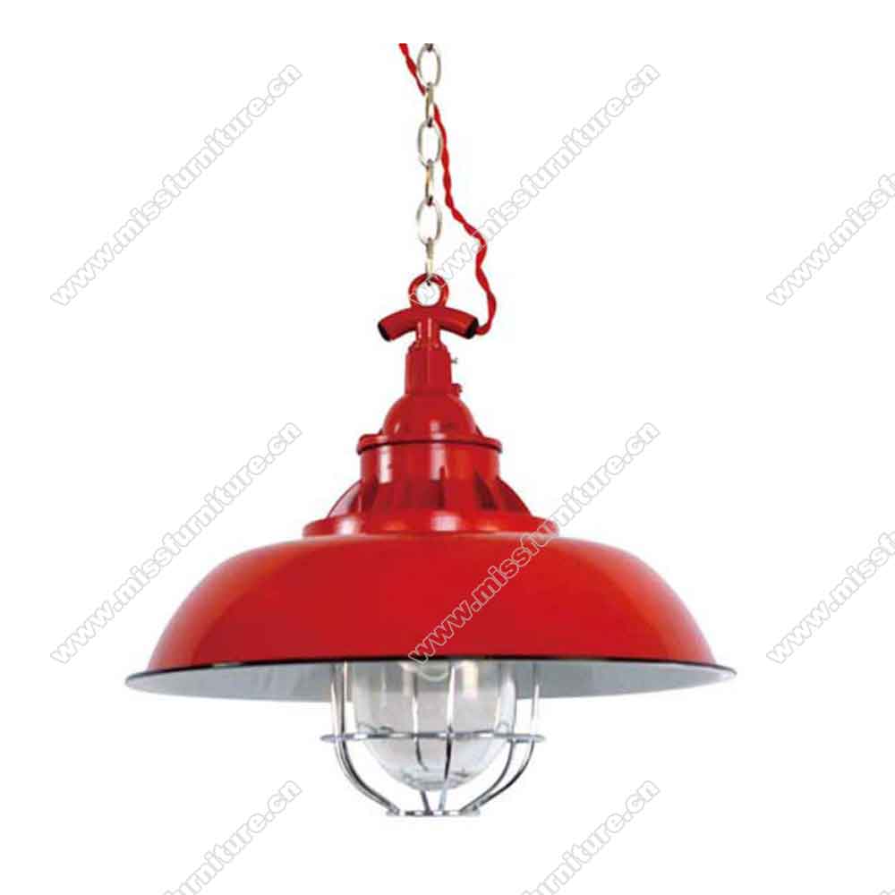 American retro diner iron round pendant lights, retro 1950s diner classic round iron with wire red/black/white pendant lights,American 1950s retro diner pendant lights M-89311