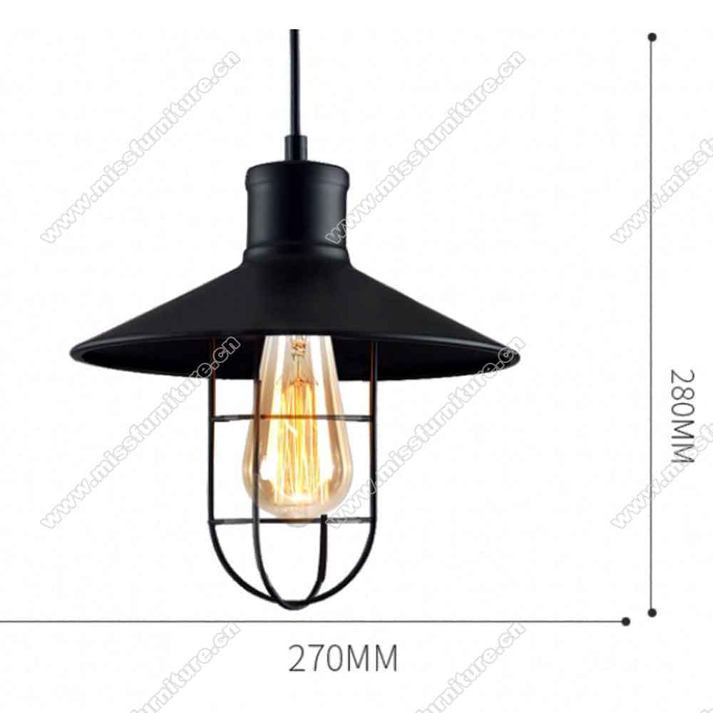 Black iron American retro diner funnel pendant lights 8938, retro 1950s diner/dining room funnel iron with wire pendant lights
,American 1950s retro diner pendant lights M-89382