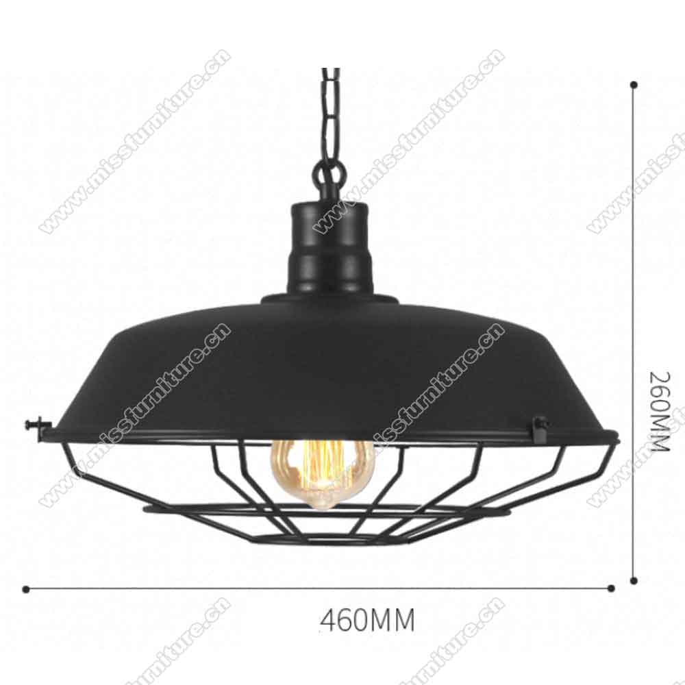 Black semicircular iron with wire american retro diner pendant lights, classic retro dining room/diner semicircular black pendant lights
,American 1950s retro diner pendant lights M-89412